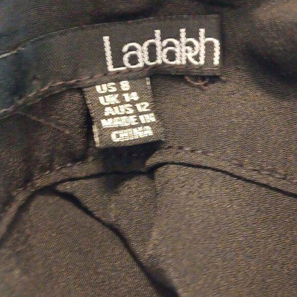 Ladakh Lace and Sheer Black Evening Dress Whimsigoth - Picture 8 of 16